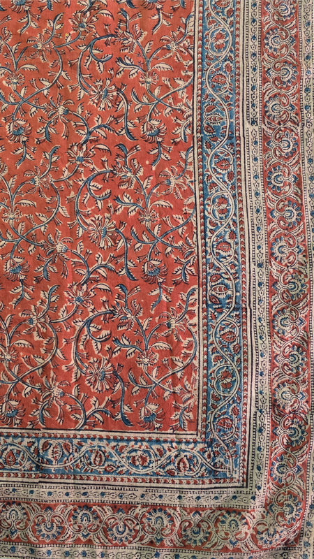 ORANGE FLORAL - MUL MUL SCARF