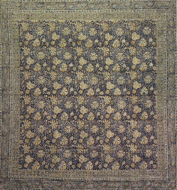 BLACK GROUND HIBISCUS FLORAL - MUL MUL SCARF