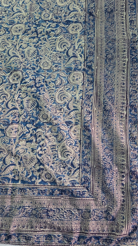 JUNGLE FLORAL BLUE - MUL MUL SCARF