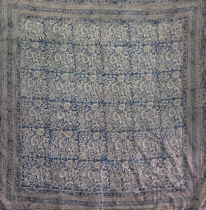 JUNGLE FLORAL BLUE - MUL MUL SCARF