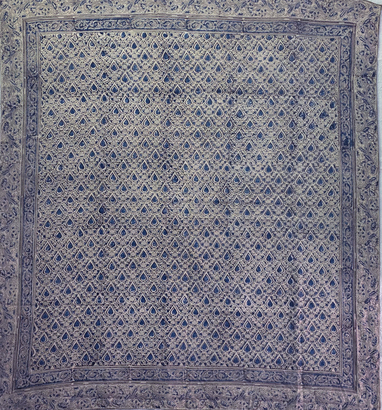 KODALI KARAPPUR BLUE - MUL MUL SCARF